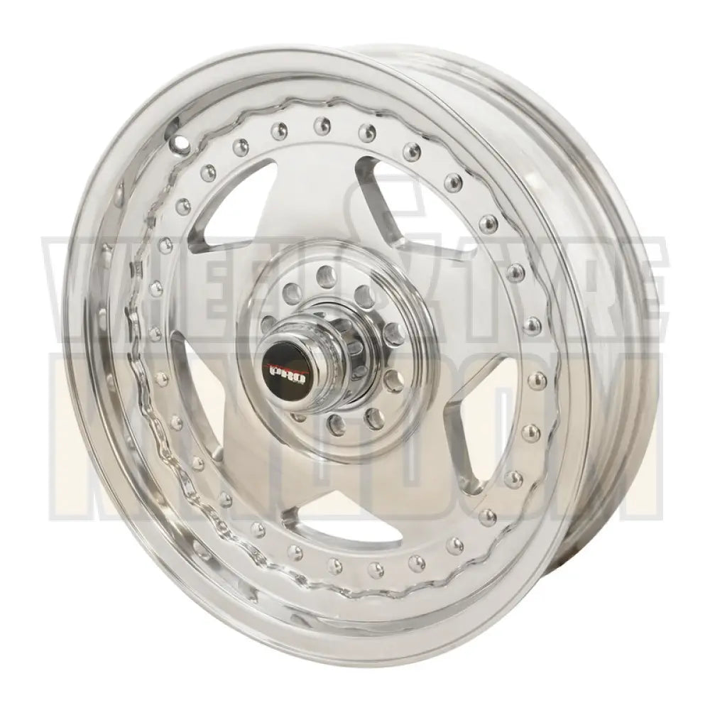 Street Pro Convo Pro Wheel Polished 17x4.5 in. For Holden For Chevrolet For Ford Dual Bolt Circle (-6) 2.50" Back Space