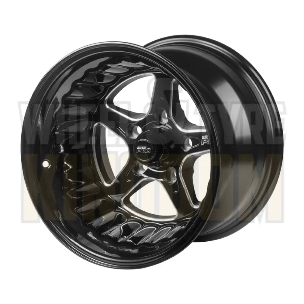 Street Pro ll Convo Pro Wheel Black 15x10" For Ford Bolt Circle 5x 4.50", (-51) 3.50" Back Space