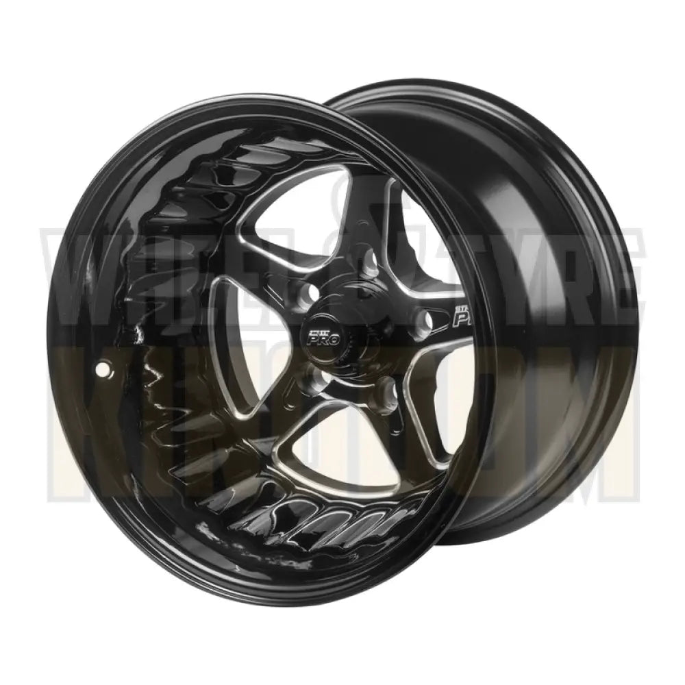 Street Pro ll Convo Pro Wheel Black 15x10" For Holden For Chevrolet Bolt Circle 5 x 4.75" (-25) 4.50" Back Space