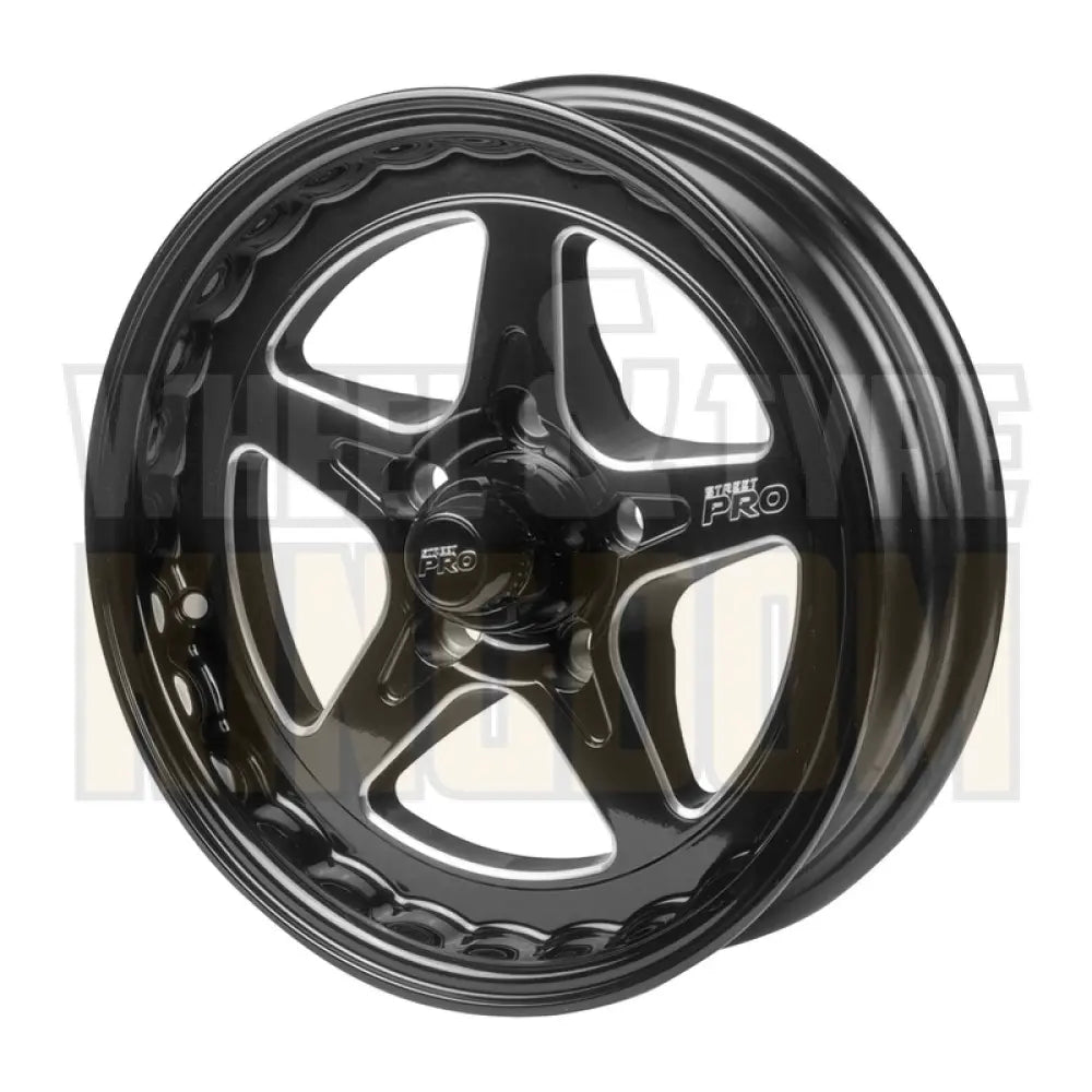 Street Pro ll Convo Pro Wheel Black 15x4'' For Ford Bolt Circle 5 x 4.50'' (-13) 2.0'' Back Space