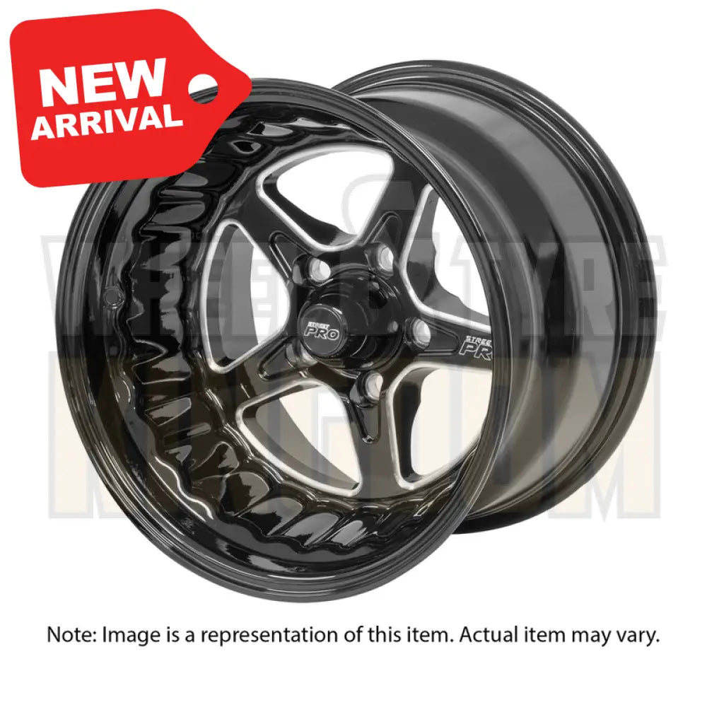 Street Pro ll Convo Pro Wheel Black 15x7" For Ford Bolt Circle 5x 4.50", (12) 4.50" Back Space