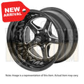 Street Pro ll Convo Pro Wheel Black 15x7" For Ford Bolt Circle 5x 4.50", (12) 4.50" Back Space