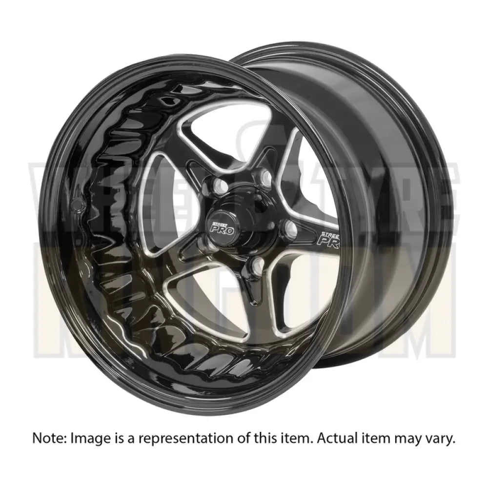 Street Pro ll Convo Pro Wheel Black 15x7" For Ford Bolt Circle 5x 4.50", (12) 4.50" Back Space