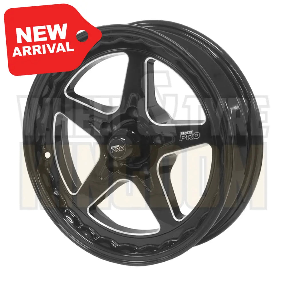 Street Pro ll Convo Pro Wheel Black 17x4.5" For Holden For Chevrolet Bolt Circle 5 x 4.75" (-26) 1-3/4" Back Space