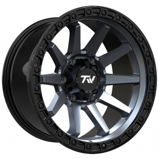 T21 SPEED - 17x9 SATIN BLACK GUNMETAL FACE