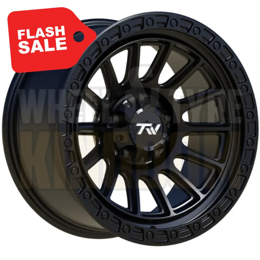 T22 ROTOR - 17x9 SATIN BLACK