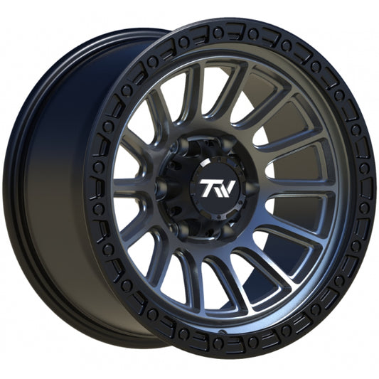 T22 ROTOR - 17x9 SATIN BLACK GUNMETAL FACE