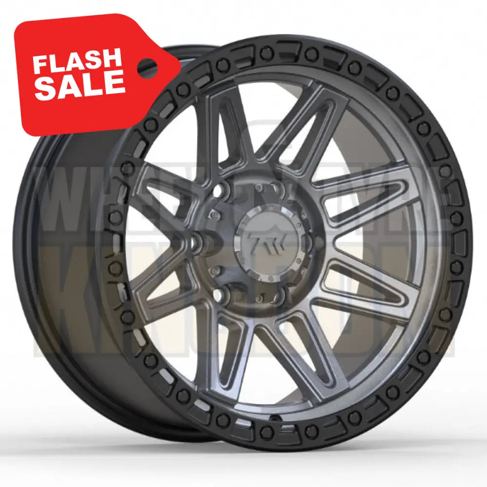 T23 VECTOR - 17x9 SATIN BLACK GUNMETAL FACE