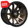 T21 SPEED - 17x9 SATIN BLACK BRONZE FACE