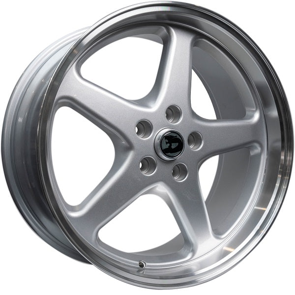 WALKY 20x9.5 - GLOSS SILVER MACHINED LIP