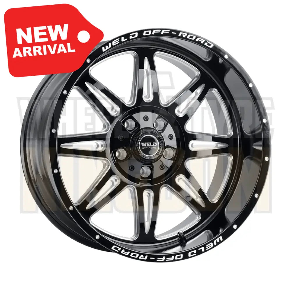 Weld Off-Road Cheyenne 22x10 5x114.3 & 5x127 -18 Gloss Black Milled