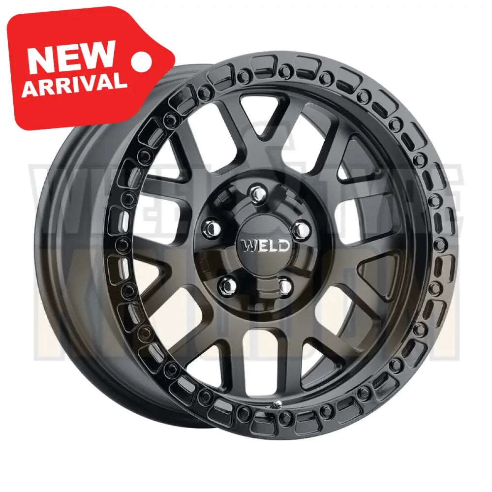 Weld Off-Road Cinch 17x9 5x114.3 & 5x127 0 Satin Black