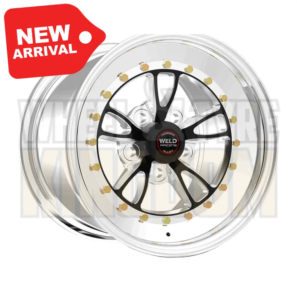 Weld Racing Full Throttle 17x10 5x120 +43 Black Center - Polished Shell