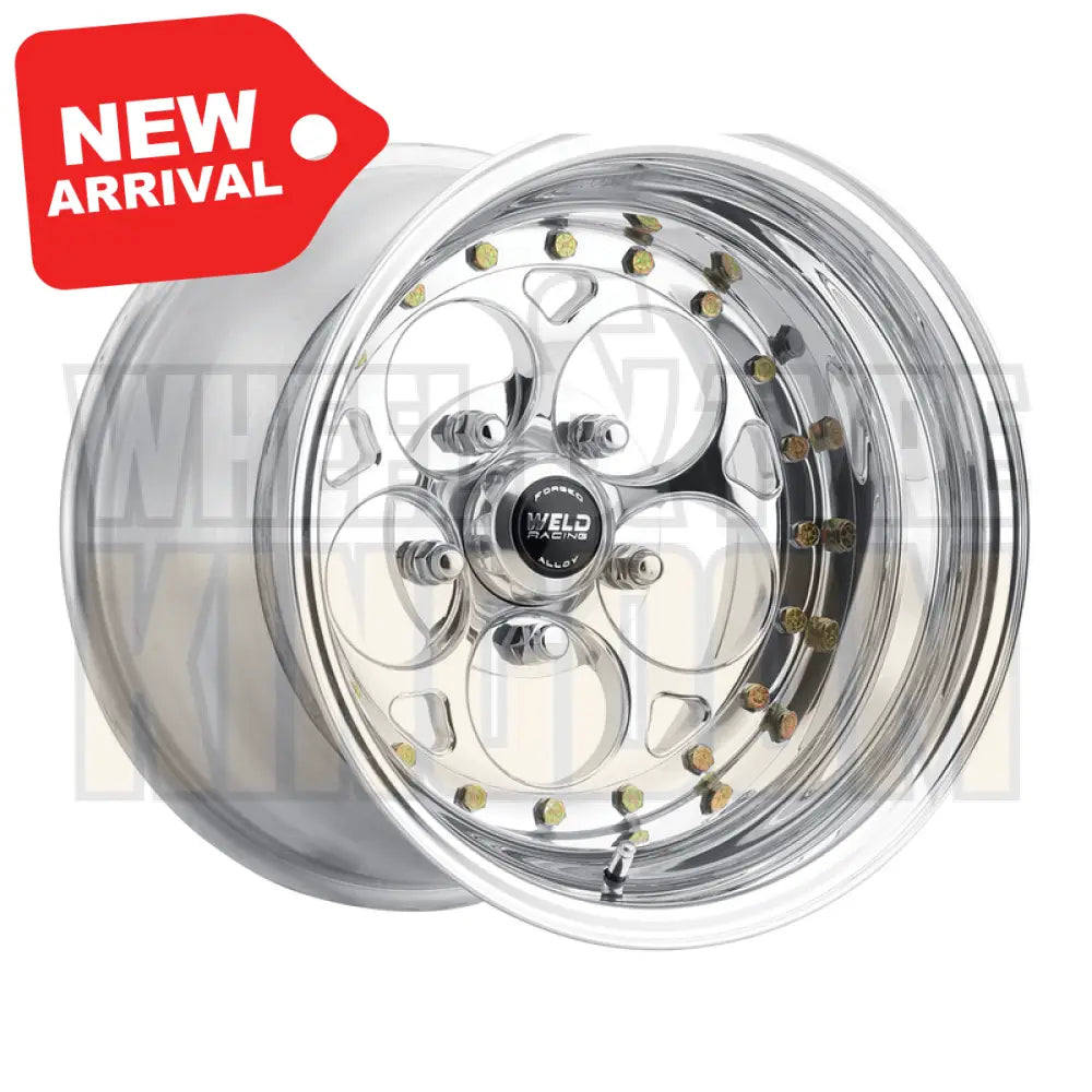 Weld Racing Magnum III 15x8 5x120 +25 Polished Center - Polished Shell