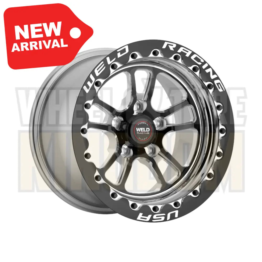 Weld Racing S70 Beadlock 15x8 5x114.3 Black Center - Polished Shell