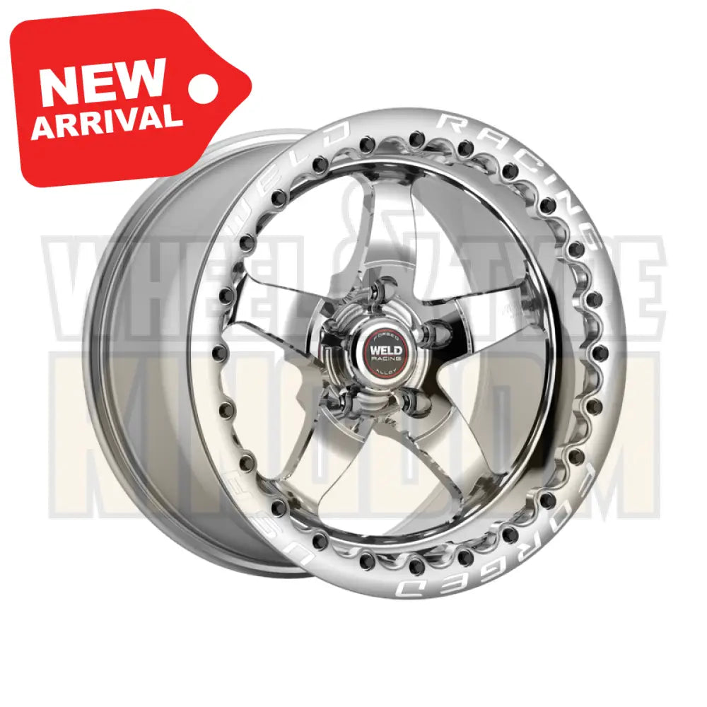 Weld Racing S71 Beadlock 17x10.5 5x120.65 +65 Polished Center - Polished Shell