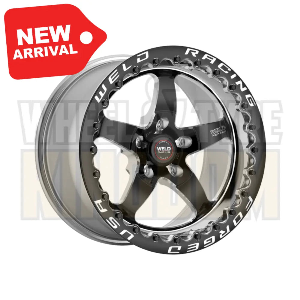 Weld Racing S71 Beadlock 17x11 5x120.65 +43 Black Center - Polished Shell