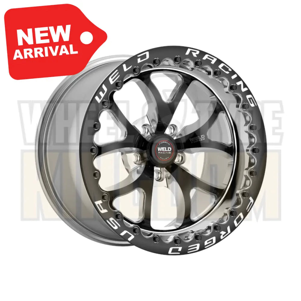 Weld Racing S76 Beadlock 17x10 5x120 +43 Black Center - Polished Shell