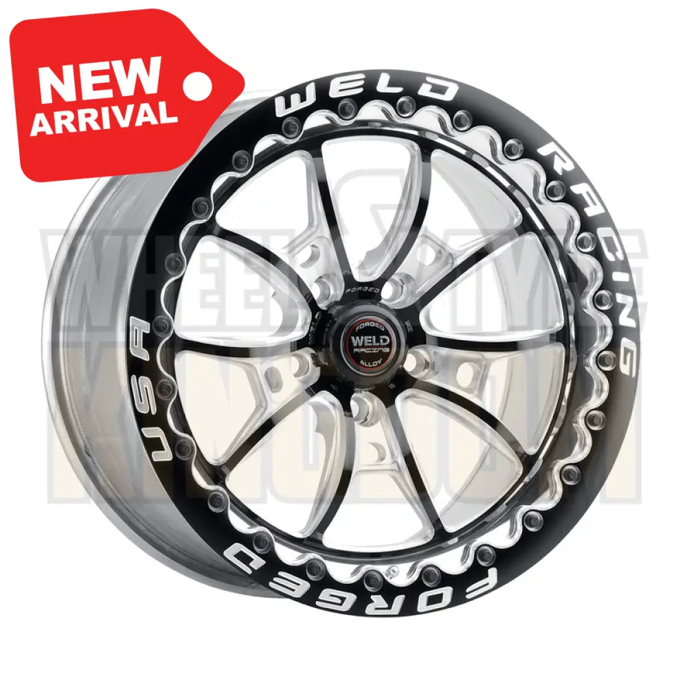 Weld Racing S80 Beadlock 17x10 5x120 +43 Black Center - Polished Shell