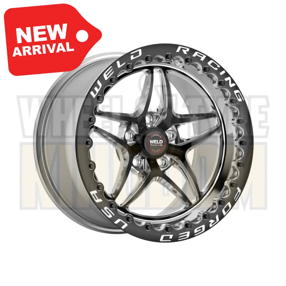 Weld Racing S81 Beadlock 17x11 5x120.65 +43 Black Center - Polished Shell