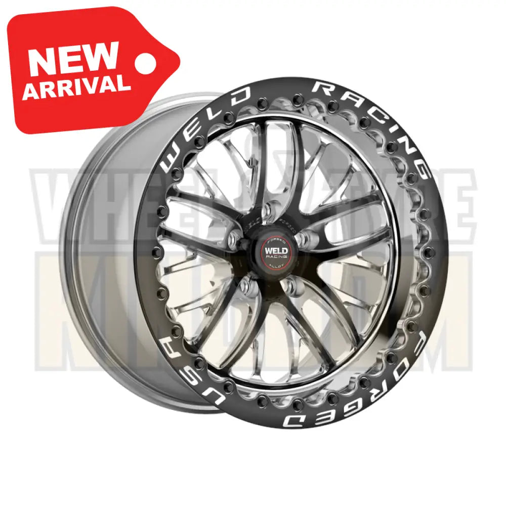Weld Racing S82 Beadlock 17x10 5x120.65 +71 Black Center - Polished Shell