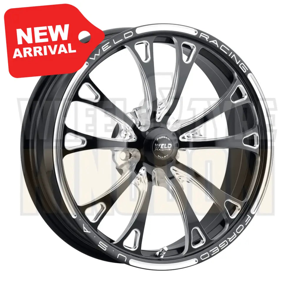 Weld Racing V-Series Frontrunner 18x6 5x120 -8 Gloss Black Milled
