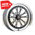 Weld Racing Vitesse 17x8 5x120 +18 Black Center - Polished Shell