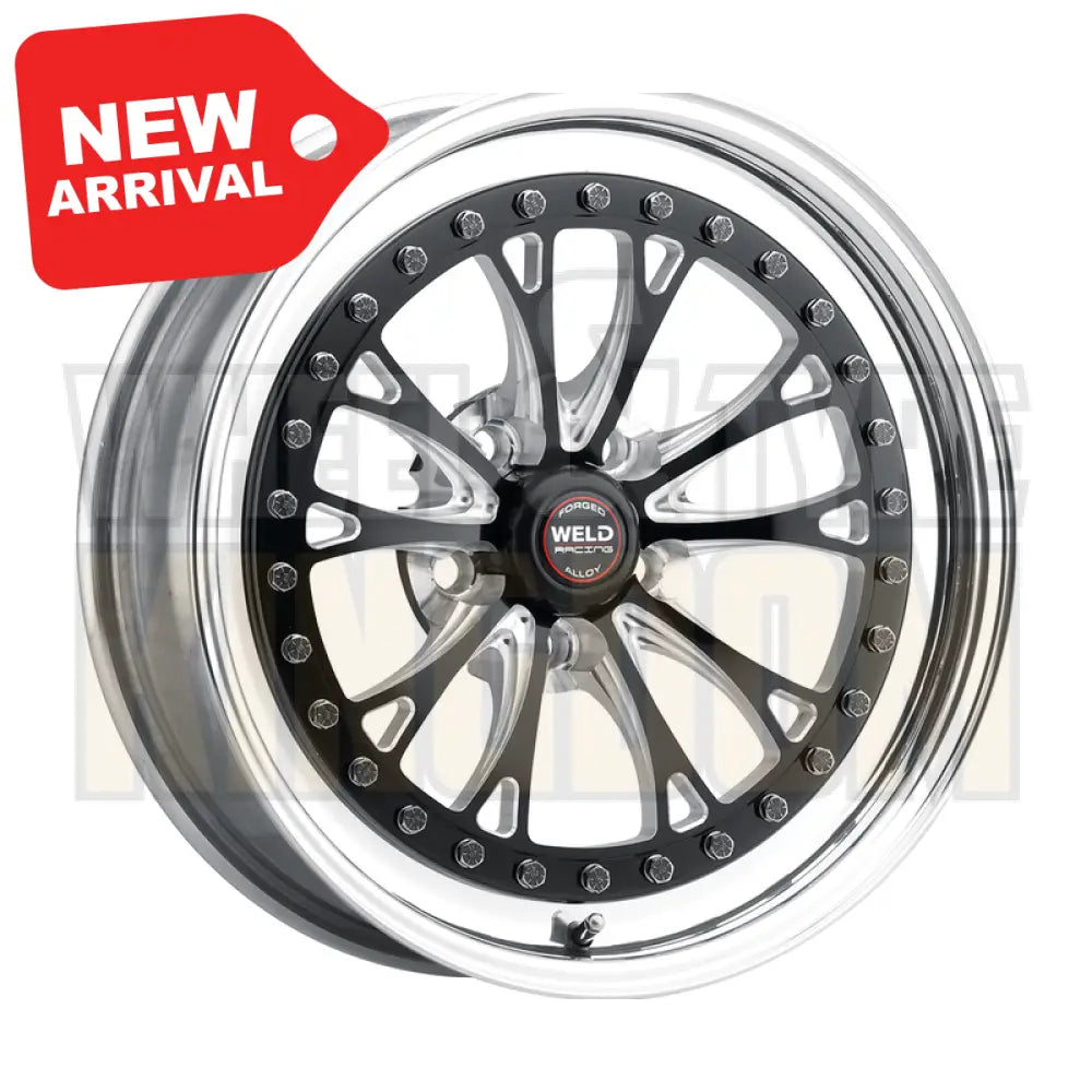 Weld Racing Vitesse 17x8 5x120 +18 Black Center - Polished Shell