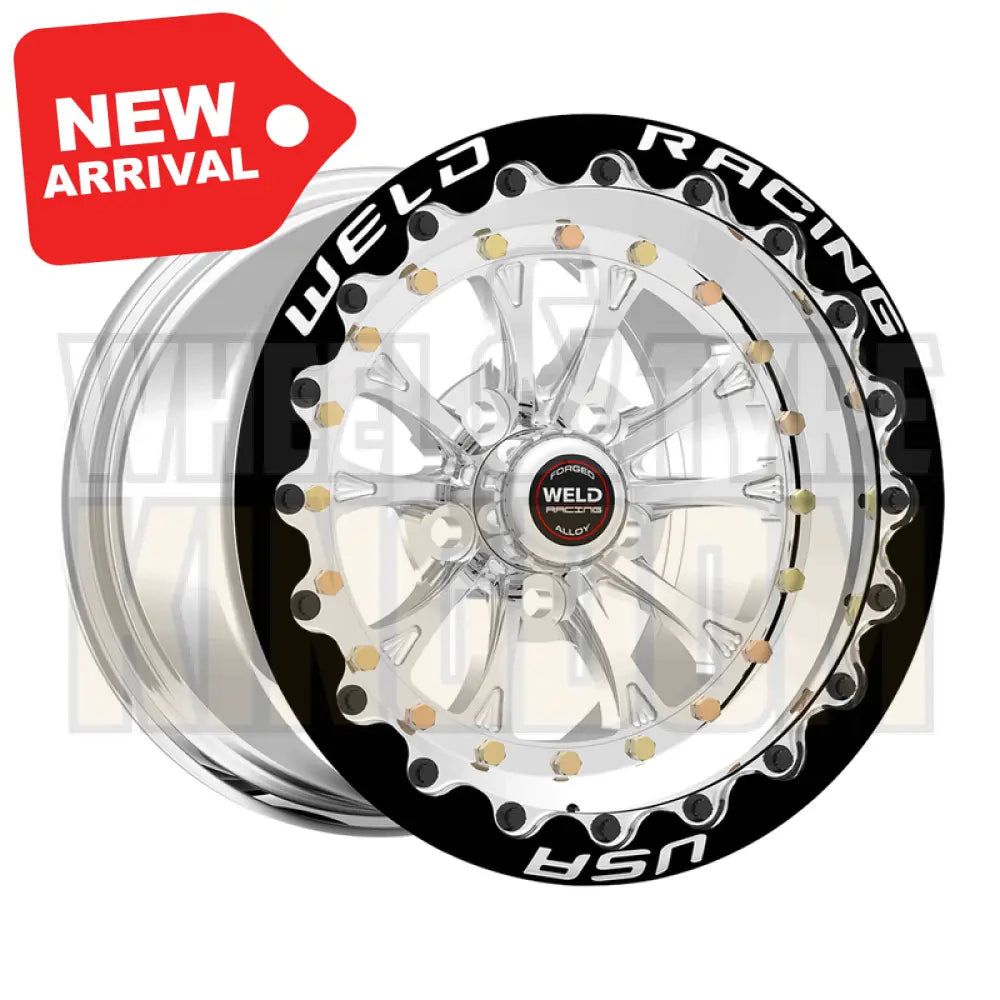 Weld Racing Vitesse Beadlock 15x10 5x120 +51 Polished Center - Polished Shell