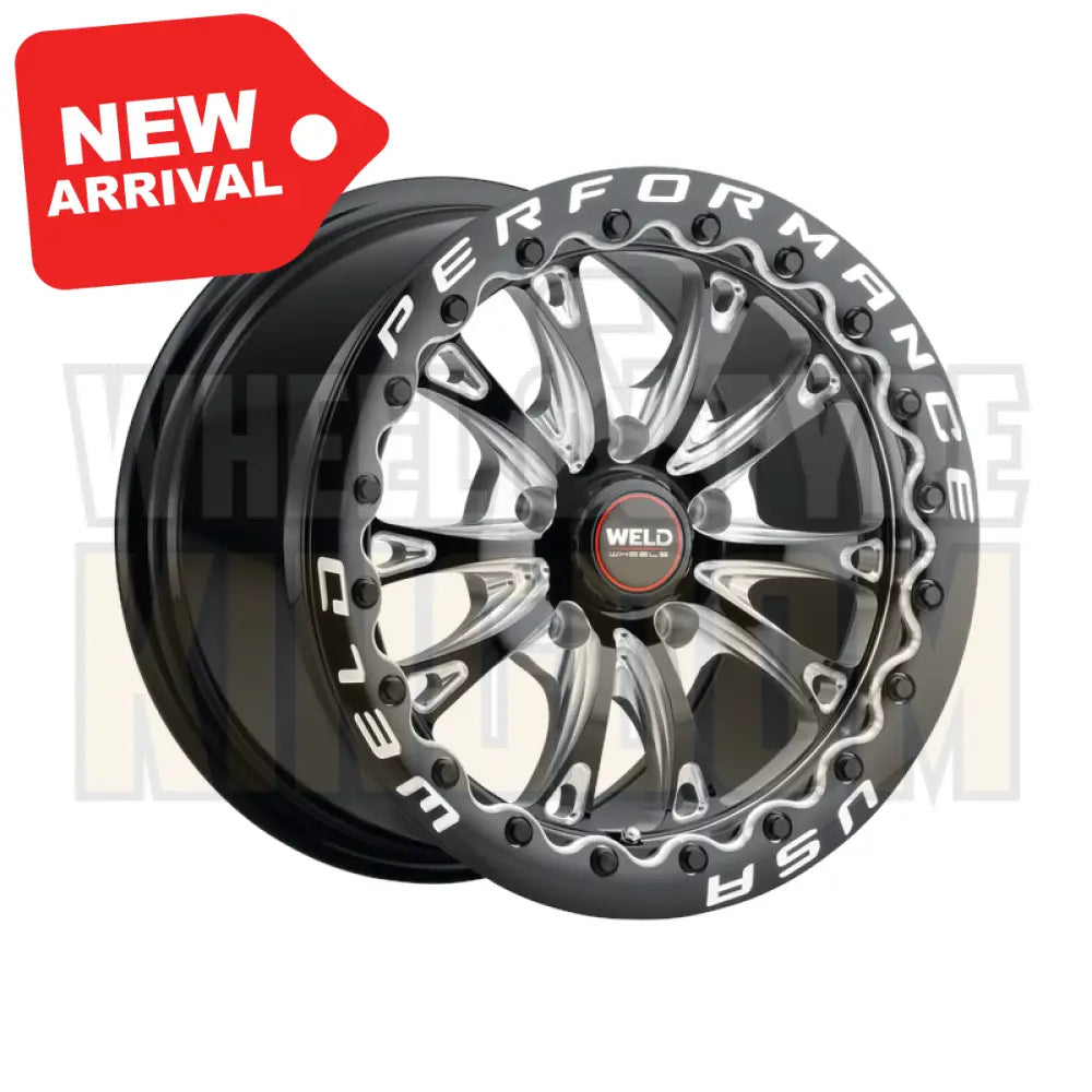 Weld Street Performance Belmont Beadlock 15x10 5x120.65 +45 Gloss Black Milled