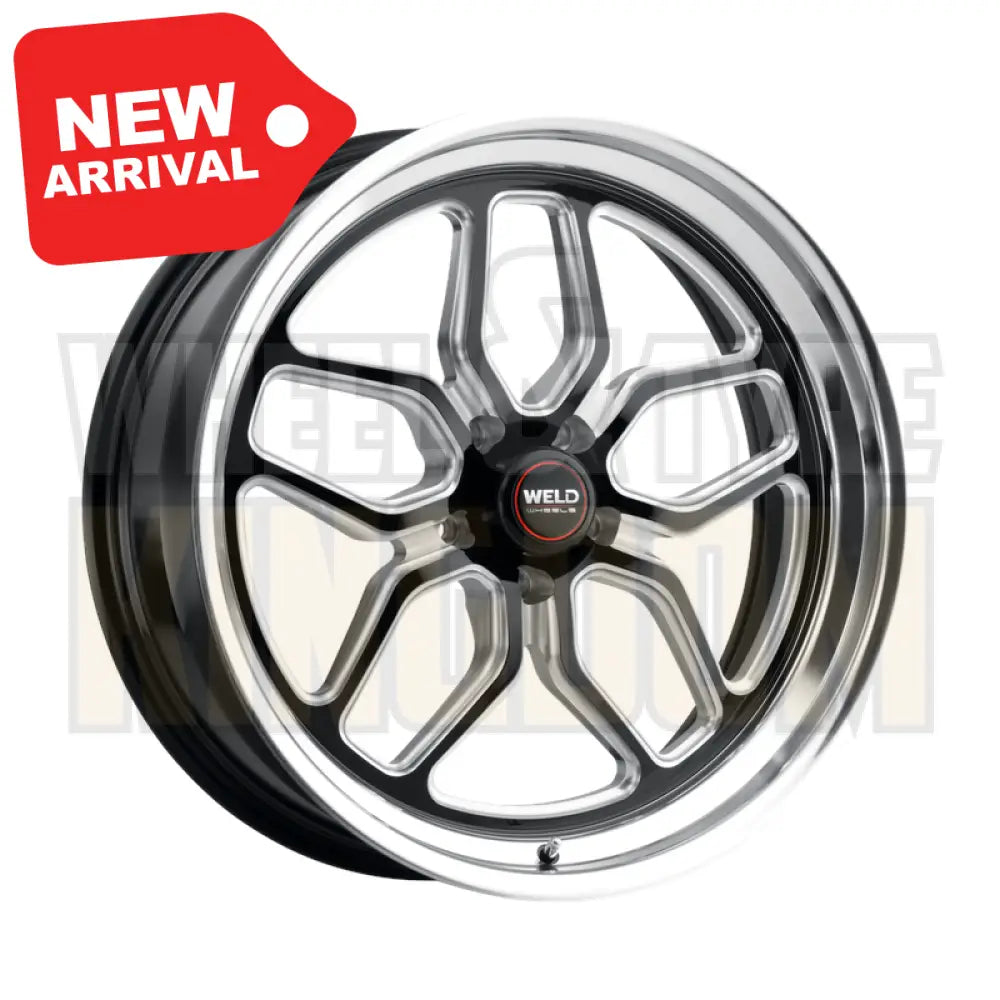 Weld Street Performance Laguna Street 22x8.5 5x120.65 +6 Gloss Black Milled