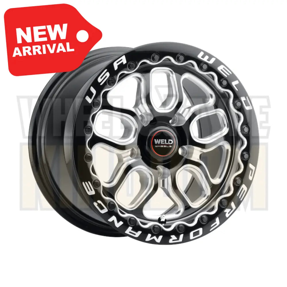 Weld Street Performance Laguna Beadlock 15x10 5x114.3 +50 Gloss Black Milled