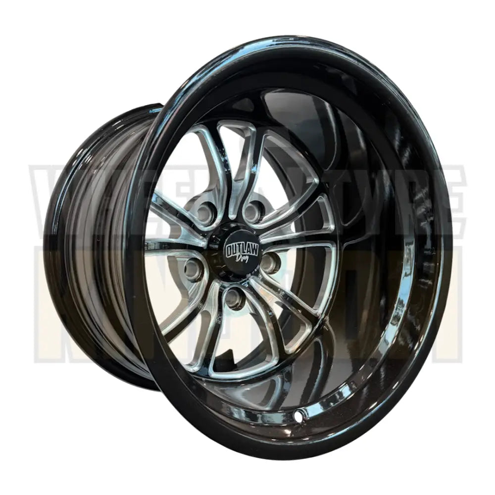WIDOW 15x10 - GLOSS BLACK MILLED