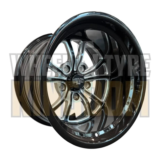 WIDOW 15x10 - GLOSS BLACK MILLED