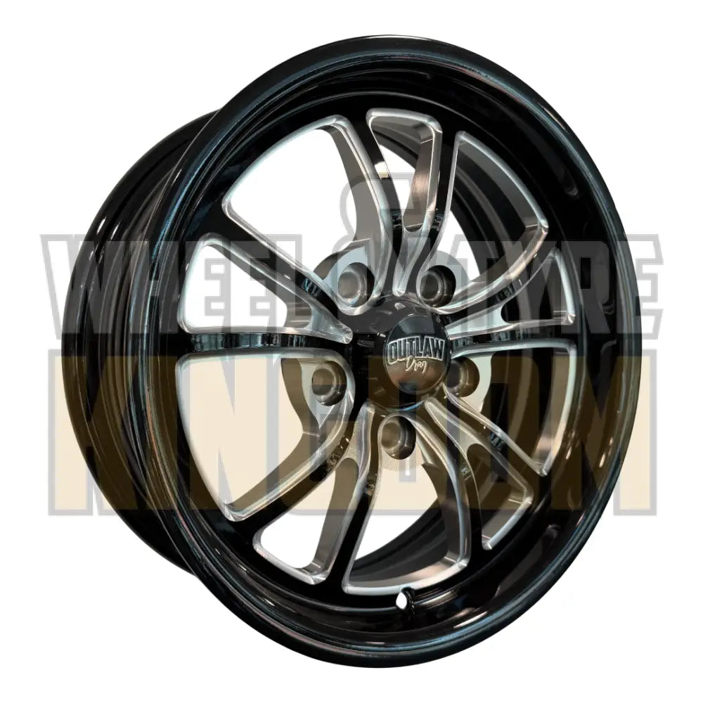 WIDOW 15x5.5 3-5/16 - GLOSS BLACK MILLED