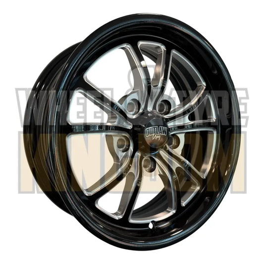 WIDOW 15x5.5 3-5/16 - GLOSS BLACK MILLED