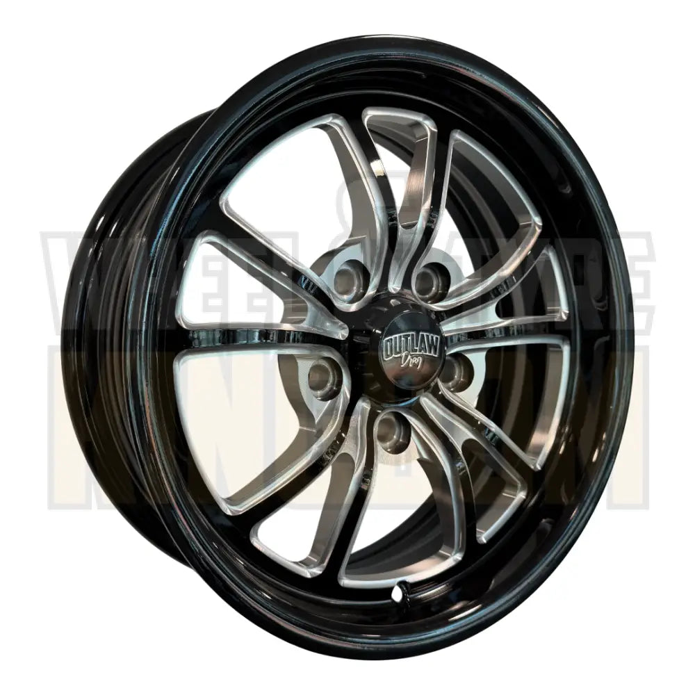 WIDOW 15x5.5 3-5/16 - GLOSS BLACK MILLED